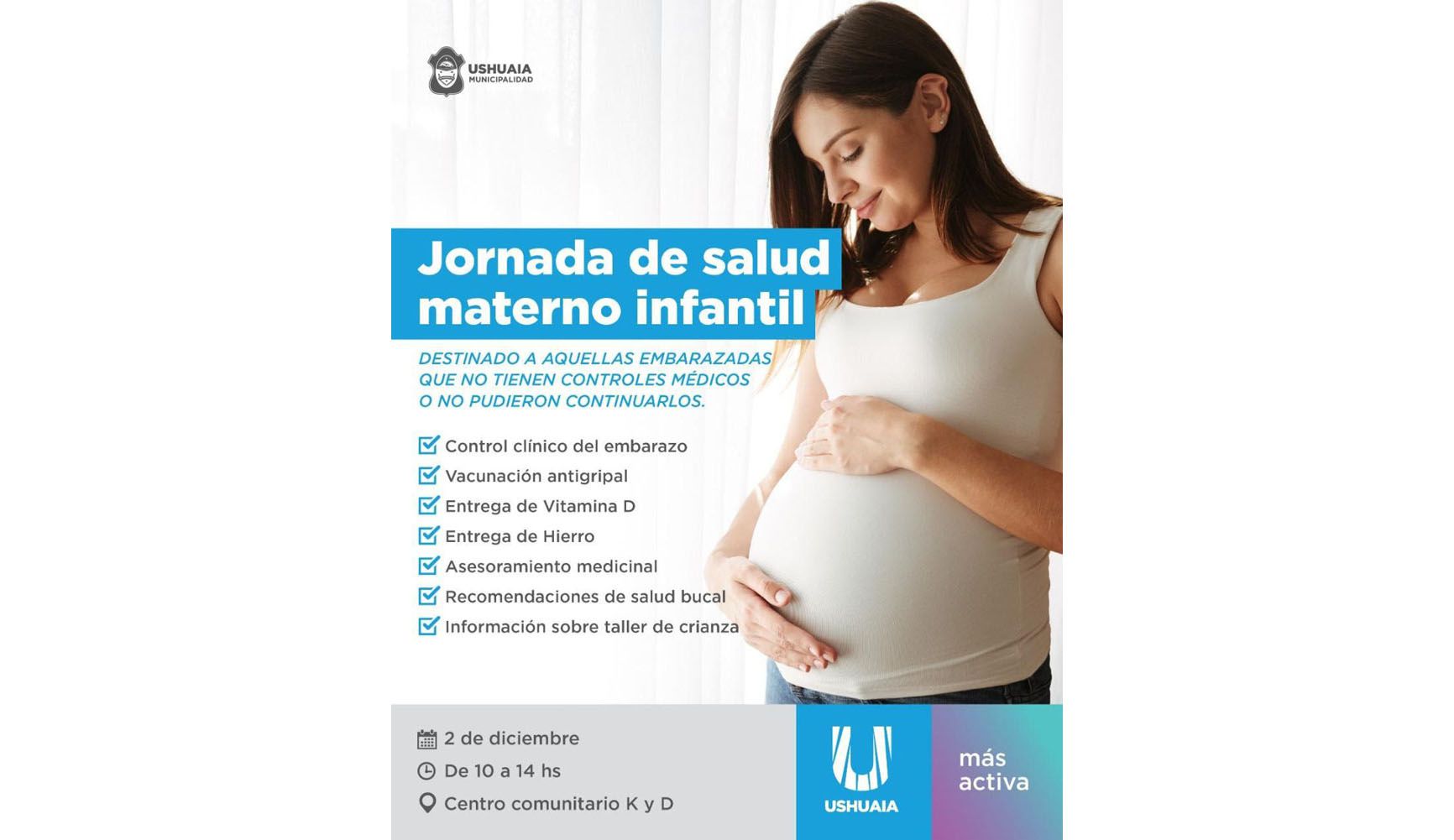 Habrá una jornada de salud materno-infantil en el Macizo KyD