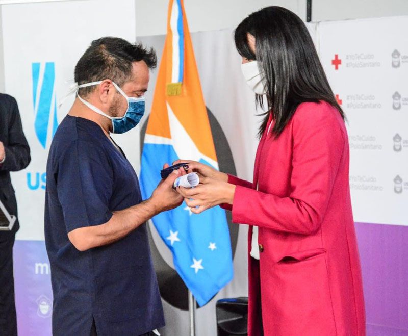El reconocimiento de ciudadanos destacados llegó al personal del hospital de Ushuaia