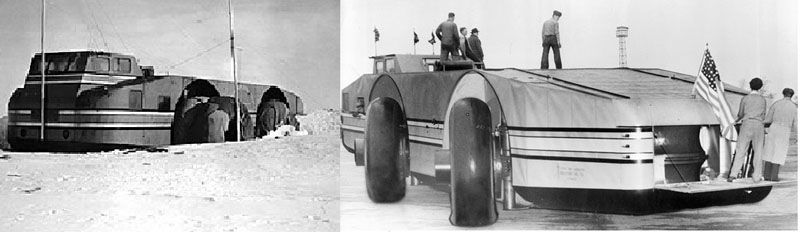 Abandonan en Antártida un enorme vehículo experimental