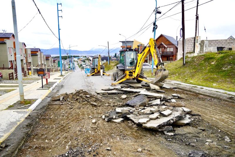 Comenzaron trabajos en la calle Formosa