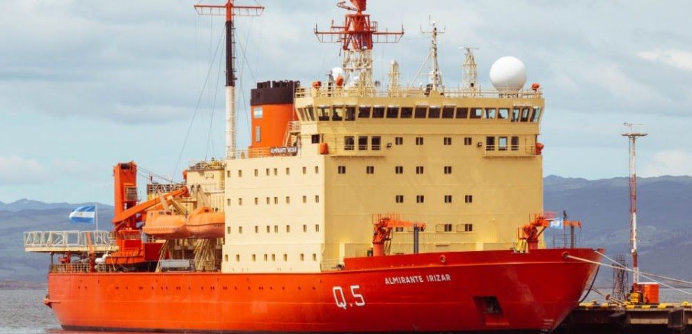 El rompehielos Irízar zarpará de Ushuaia