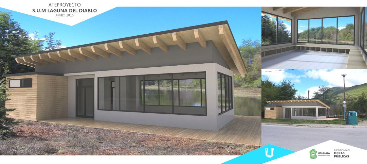 Edificio en Laguna del Diablo, playón deportivo y renovación Plaza de Los Bomberos