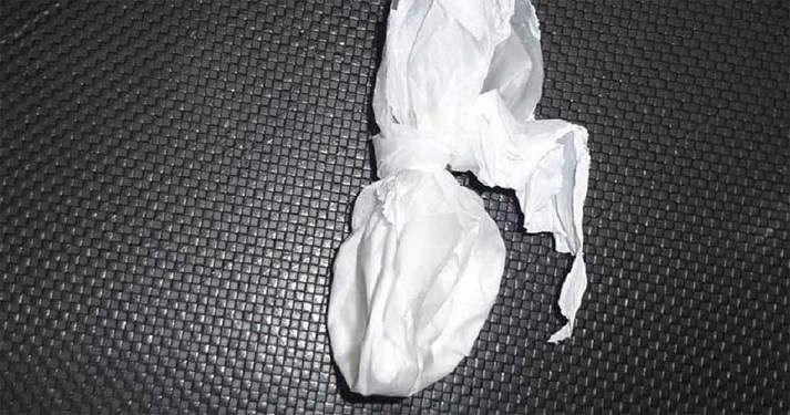 Secuestran escasa cantidad de cocaína que portaba un sujeto 