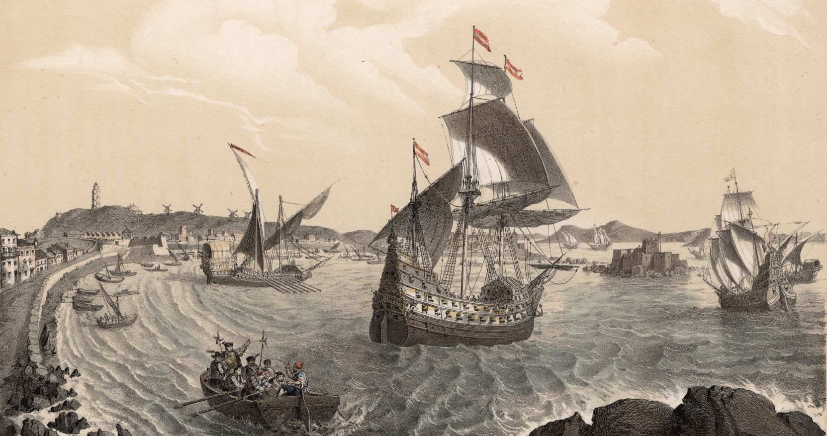 Llegan al estuario del río Gallegos y creen que es el estrecho