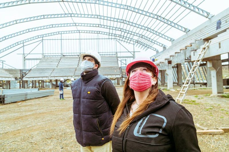 Avanza a buen ritmo el Microestadio de Río Grande