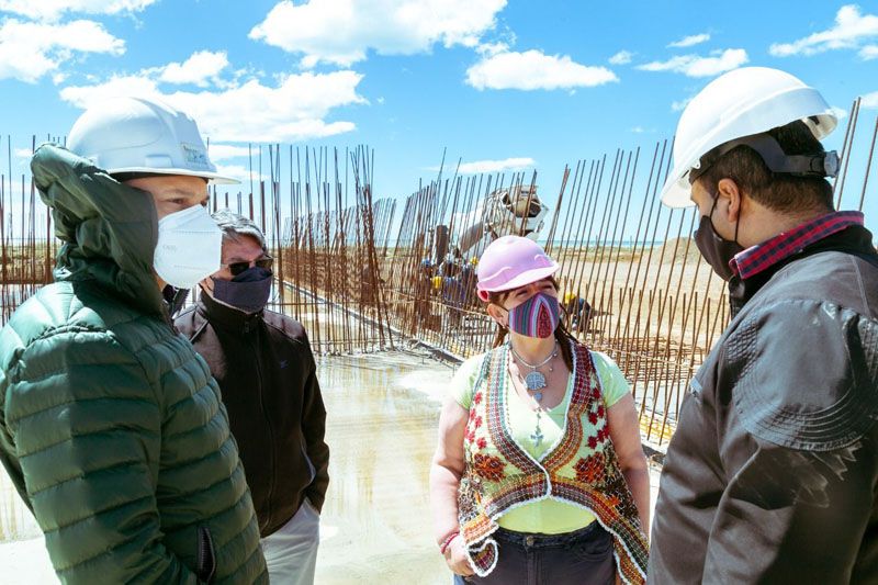 Avanza la construcción de la planta de tratamiento de líquidos cloacales 