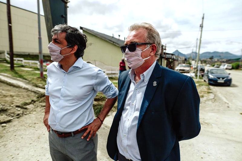 Rodríguez y Daniele recorrieron las obras en el Pipo