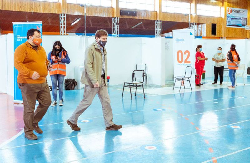 Melella destacó la vacunación en TDF 