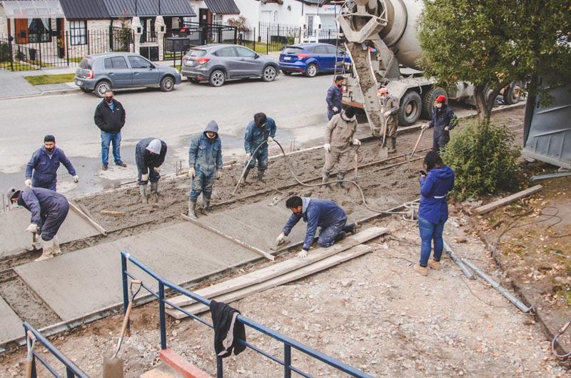 La Municipalidad de Ushuaia realiza obras de infraestructura urbana 