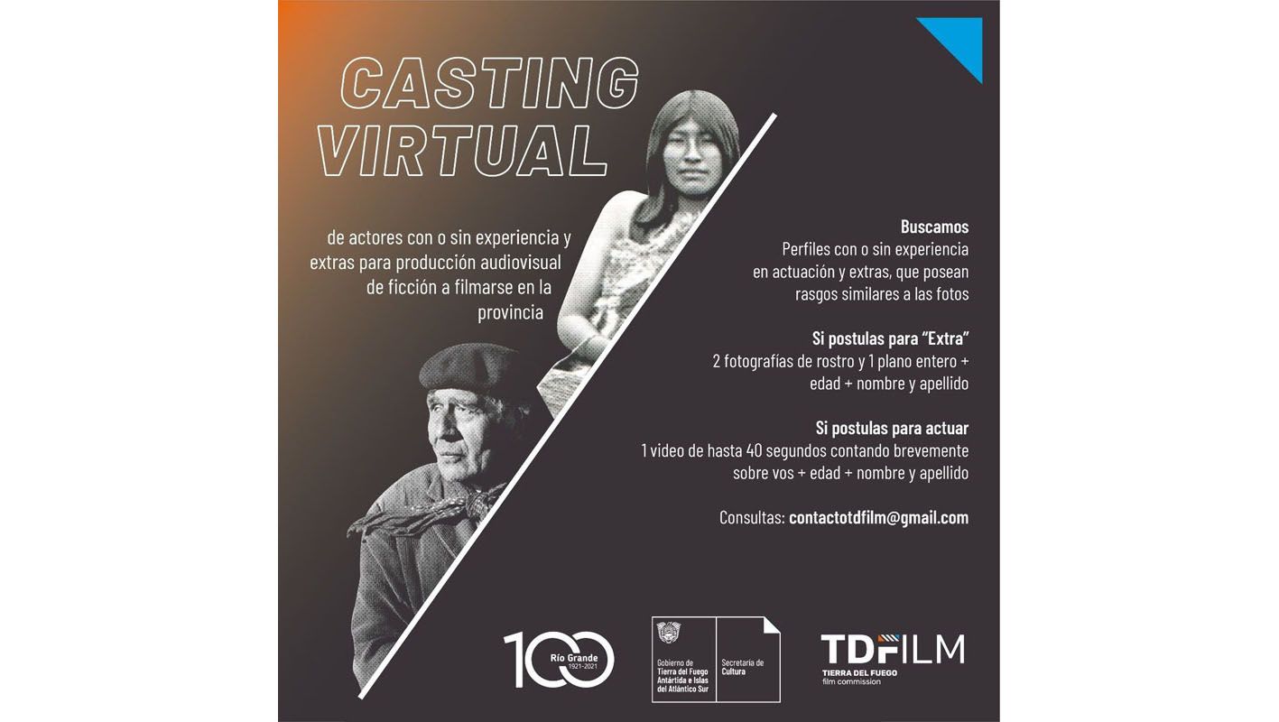 Actores y técnicos fueguinos podrán participar de un film por el Centenario de Río Grande