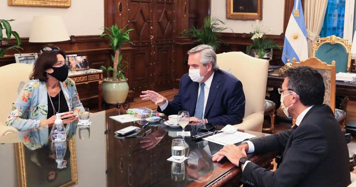 Battaini se reunió con el presidente Alberto Fernández