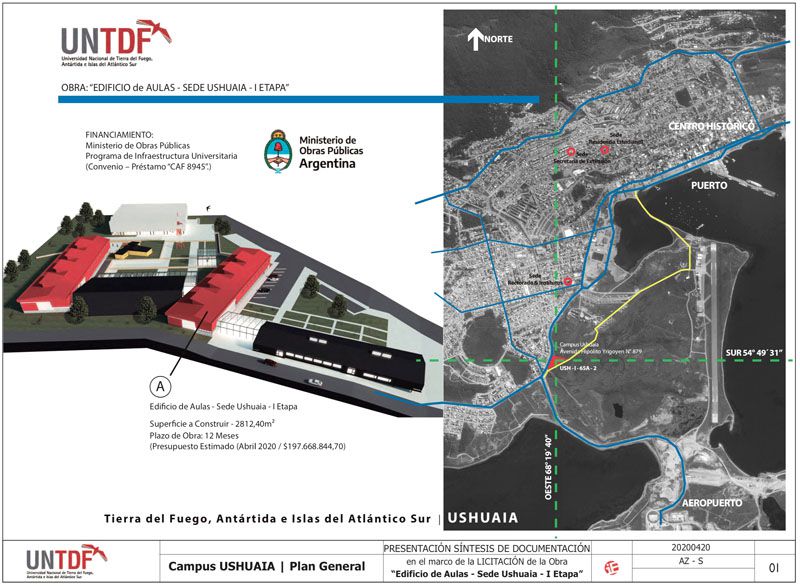 La UNTDF adjudicó importante obra de ampliación de su edificio