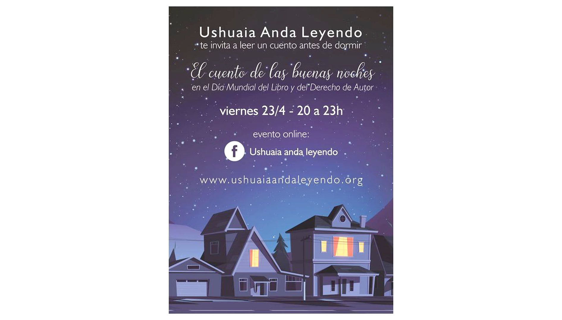 ‘Ushuaia Anda Leyendo’ invita a compartir “El Cuento de las Buenas Noches”
