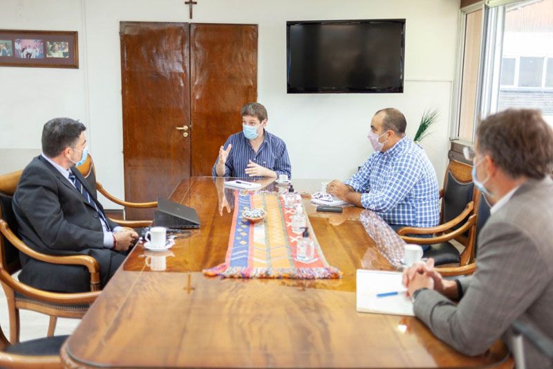 Melella recibió a directivos de la petrolera Total Austral