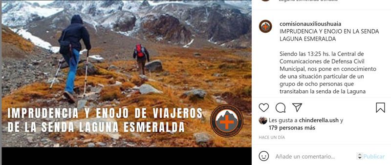 Desubicado reclamo de turistas a la Comisión de Auxilio