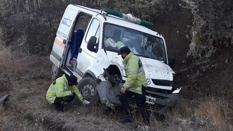 Despistes y vuelco en inmediaciones de Tolhuin