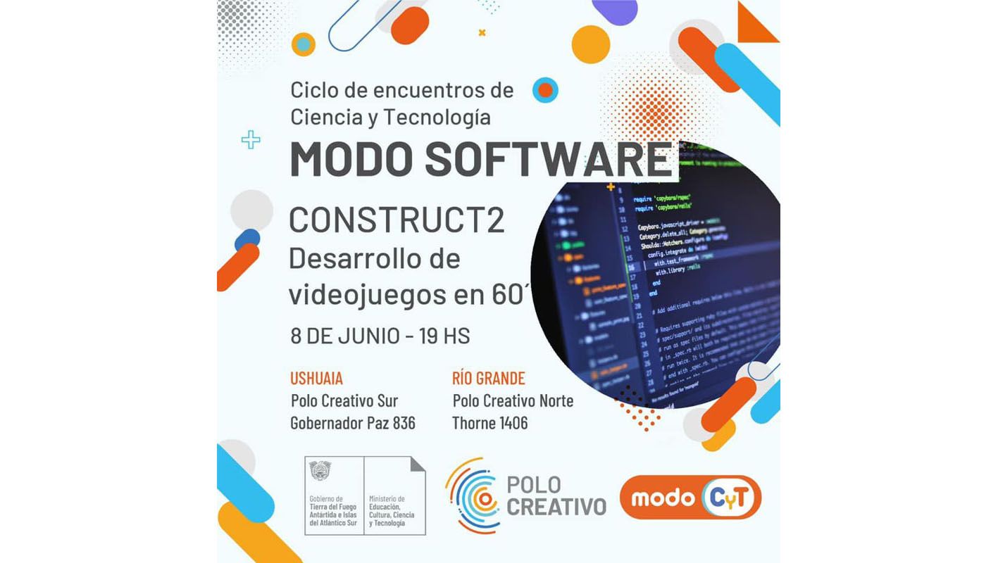 Hoy se desarrollará la jornada “Modo Software” en los Polos Creativos provinciales
