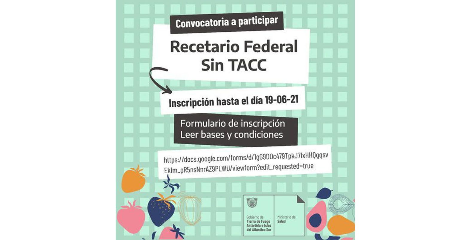 Se lanzó la convocatoria para conformar el primer Recetario Federal sin TACC