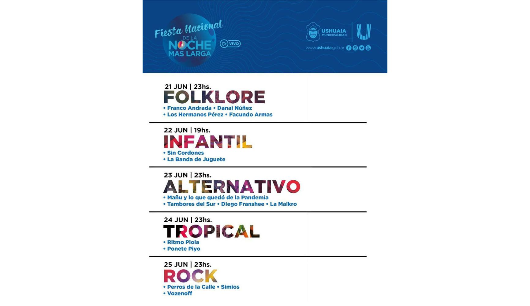  La Fiesta Nacional de la Noche más Larga llegará al país desde la virtualidad