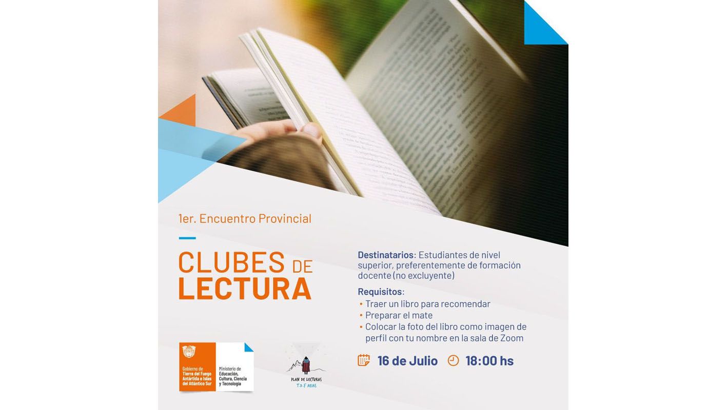 Educación llevará adelante el 1º Encuentro Provincial de Clubes de Lectura
