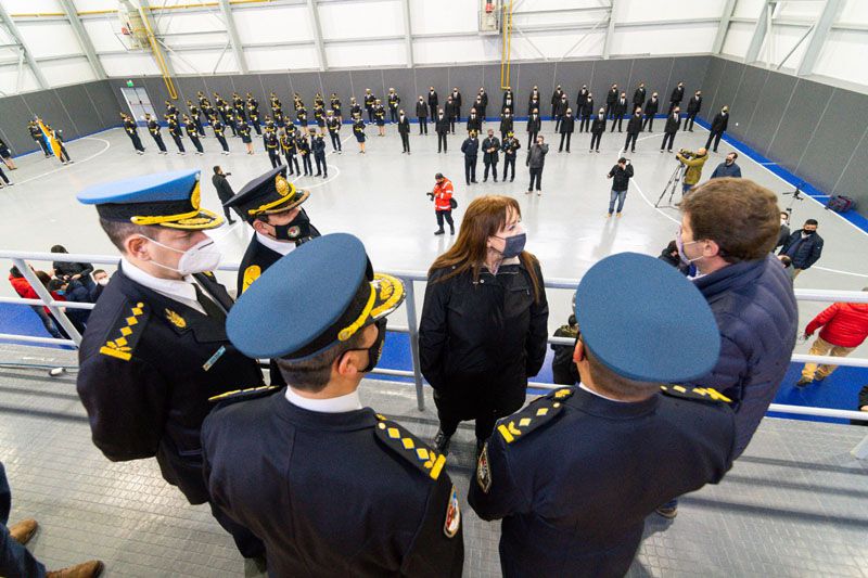 Melella inauguró el gimnasio de la Escuela de Policía 