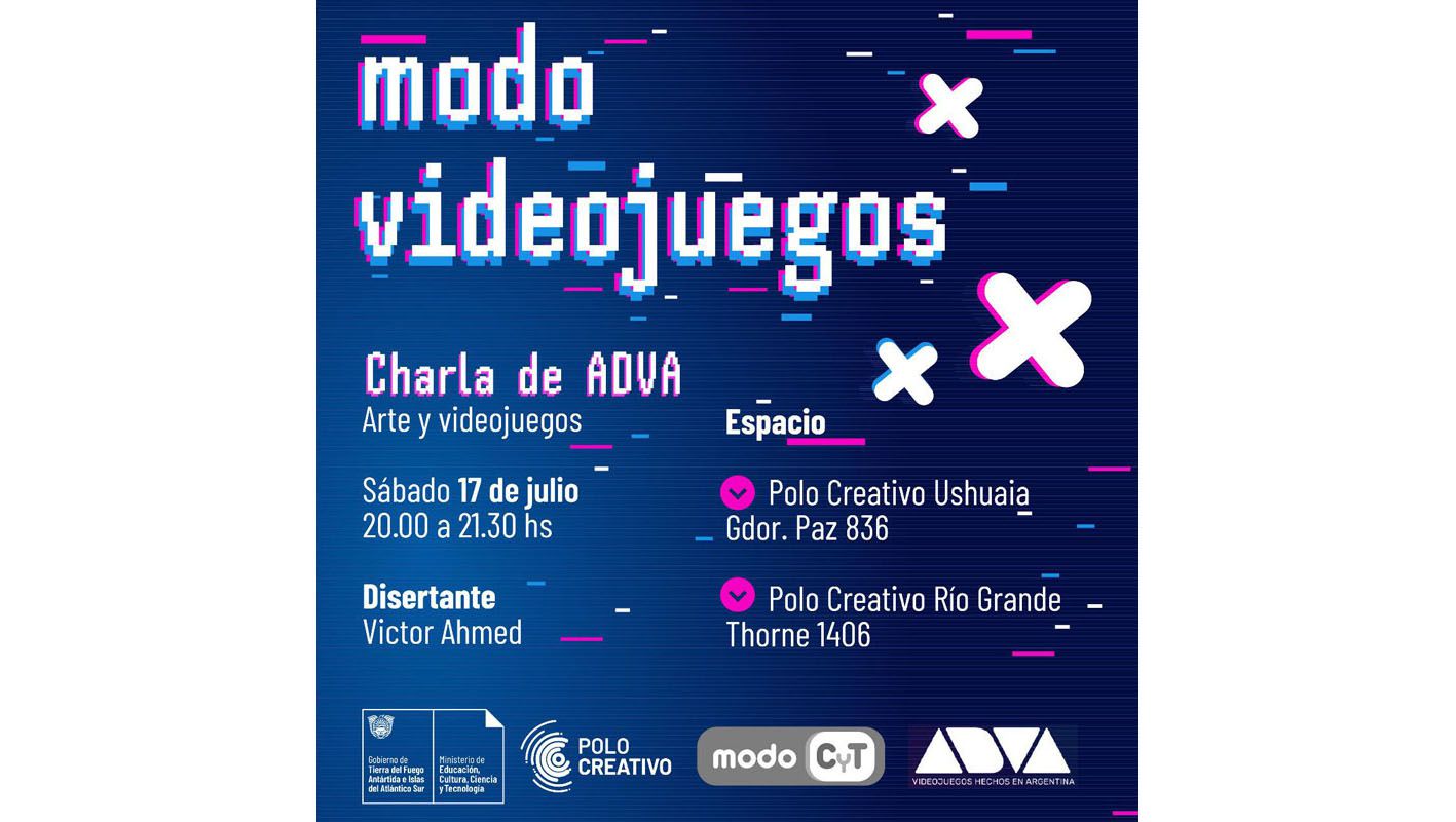 Se realizará mañana la charla ‘Modo Videojuegos’ en los Polos Creativos provinciales