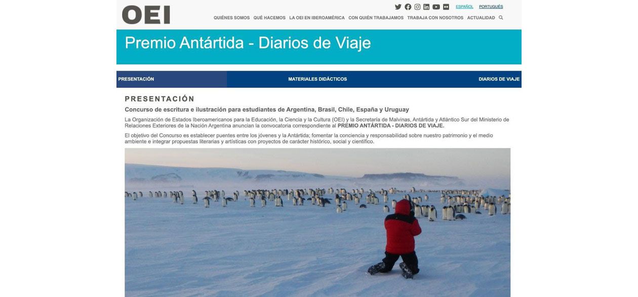 Se realizará un concurso internacional de escritura e ilustración sobre la Antártida 