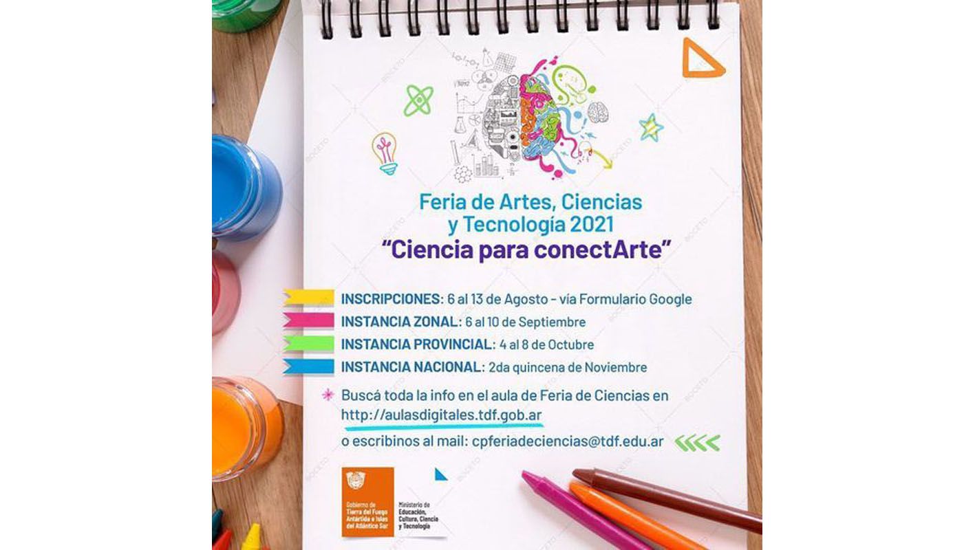 Se amplió el plazo de inscripción de proyectos para la Feria de Arte, Ciencias y Tecnología 