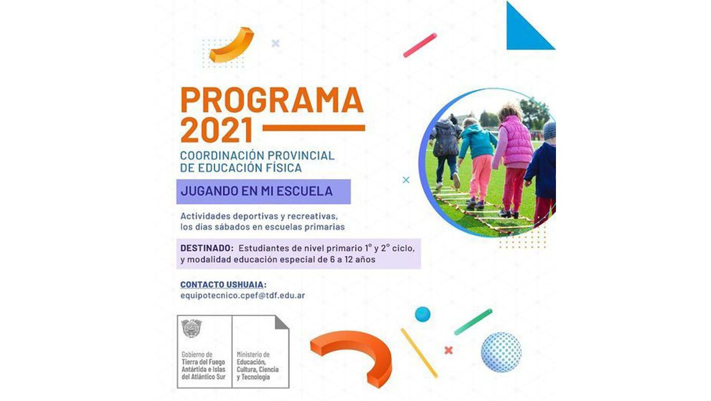 Educación desarrollará en toda la provincia el programa ‘Jugando en mi Escuela’