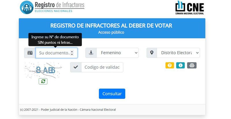 Ya corre el plazo para no ser infractor