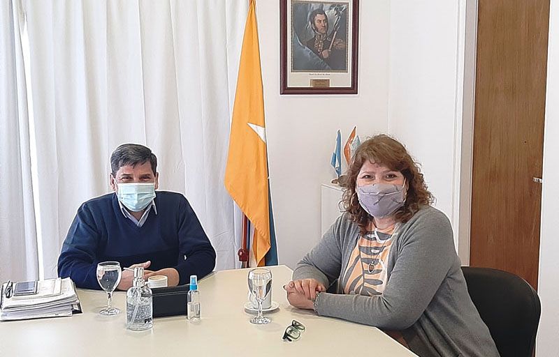 Pino y Yutrovic acordaron una agenda de actividades en conjunto 