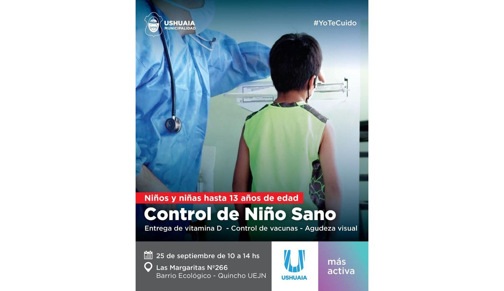 Salud municipal realizará una jornada de control de niño sano 