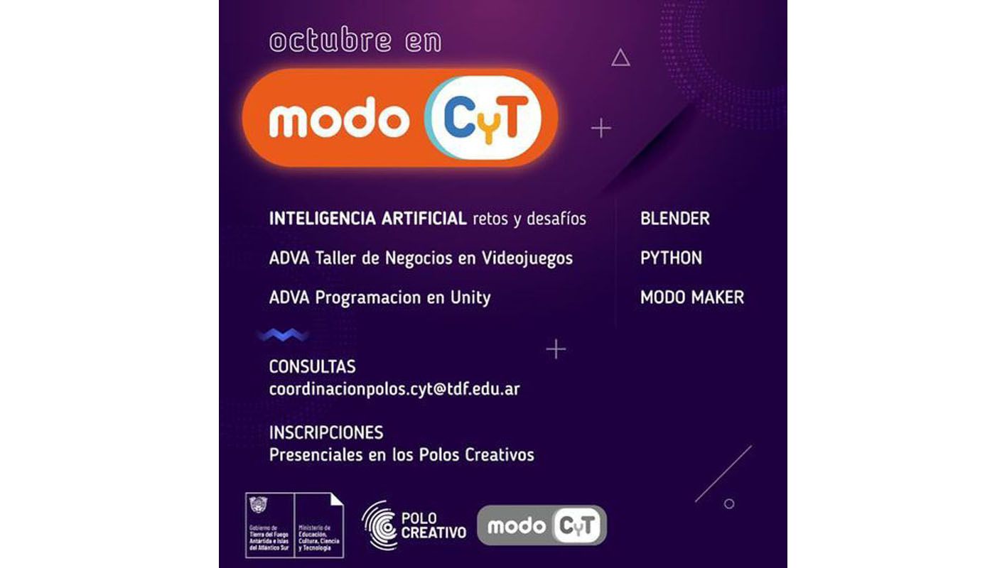 Gobierno invita a los cursos y talleres de los Polos Creativos provinciales