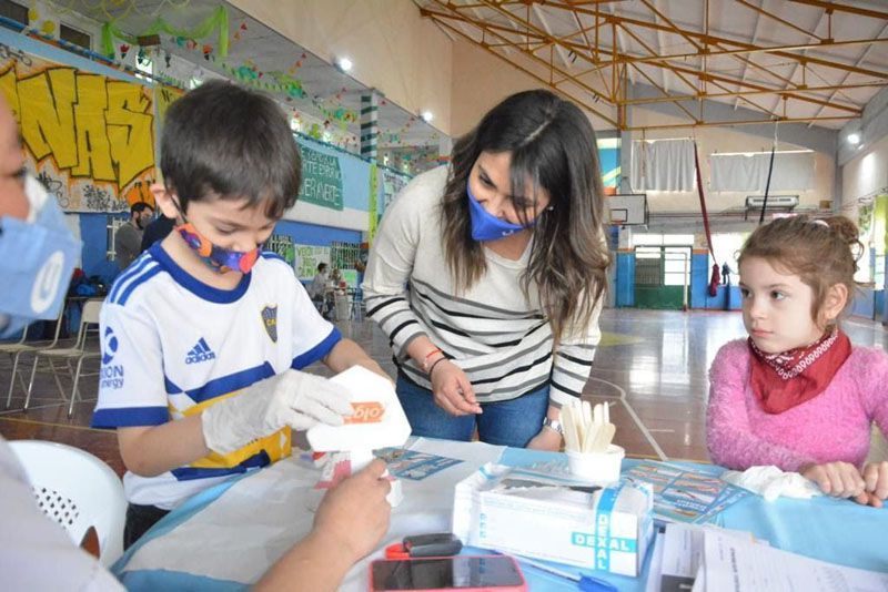 Salud municipal realizó controles a niños