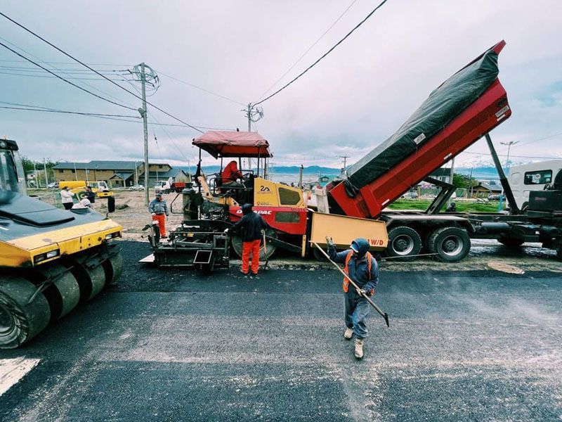 Avanzan los trabajos de pavimentación en el Ecológico y Los Morros