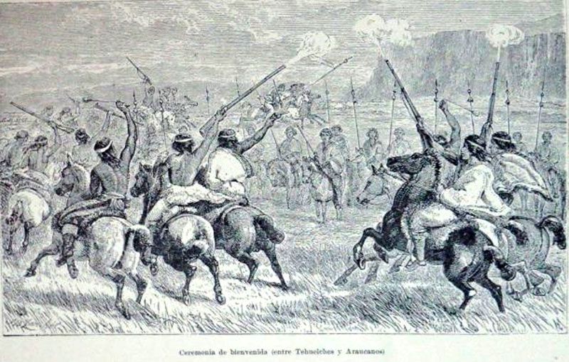 Relatan una protocolar reunión de etnias tehuelche y mapuche