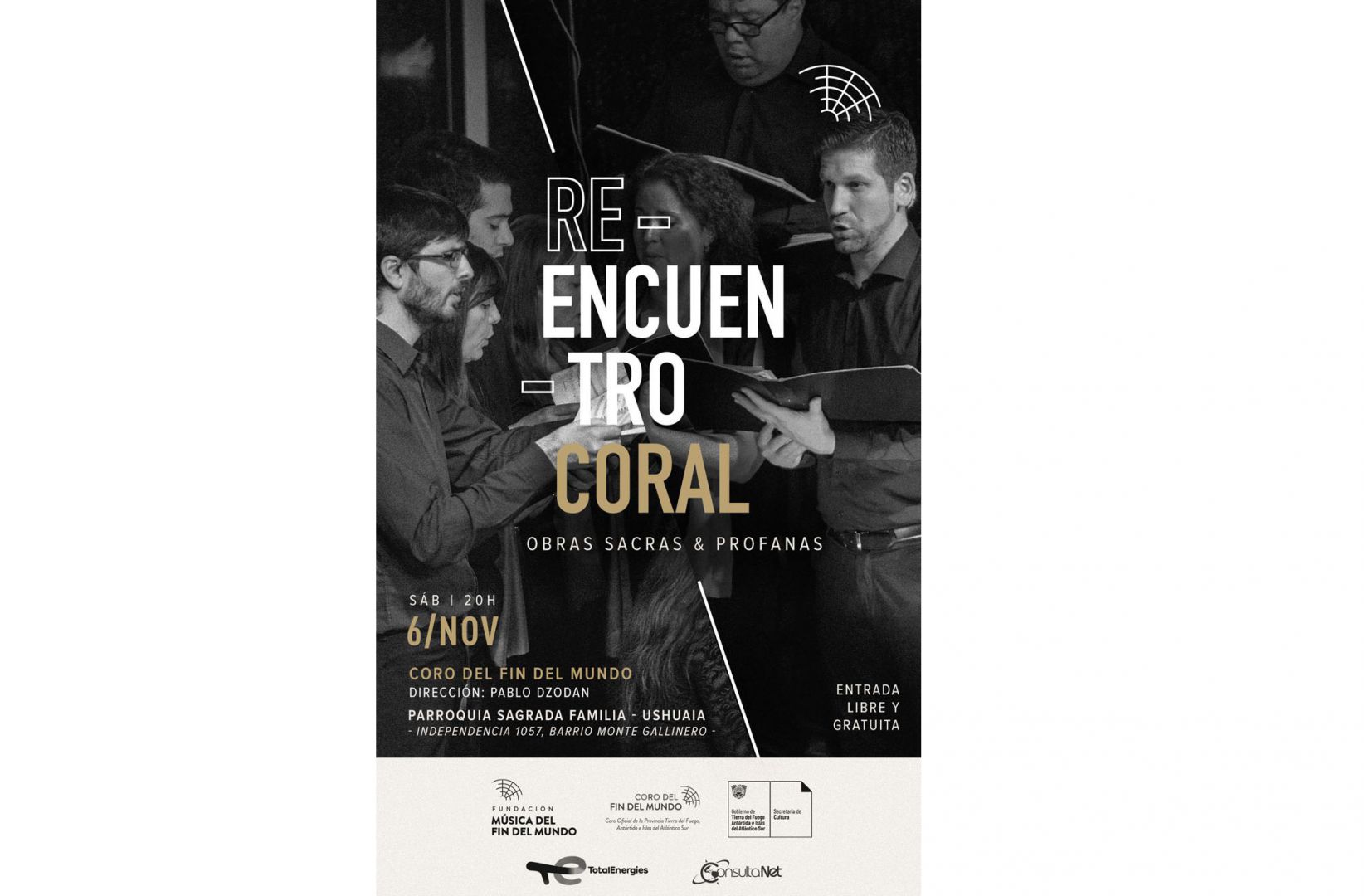 El Coro del Fin del Mundo presentará este sábado el concierto ‘Reencuentro Coral’