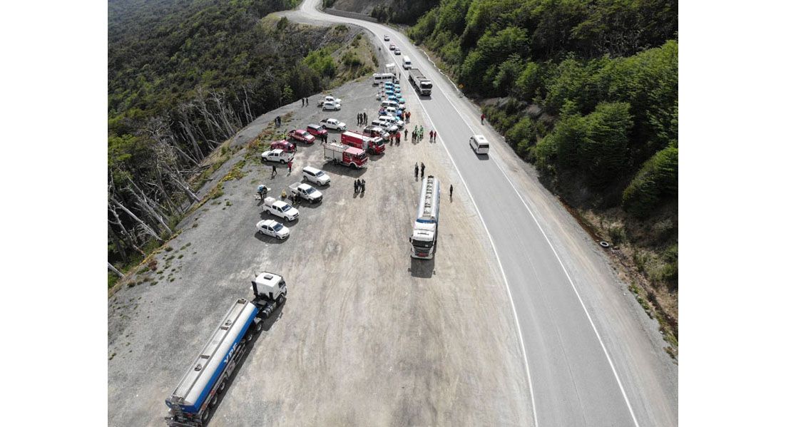 Defensa Civil de Ushuaia participó en el simulacro de YPF