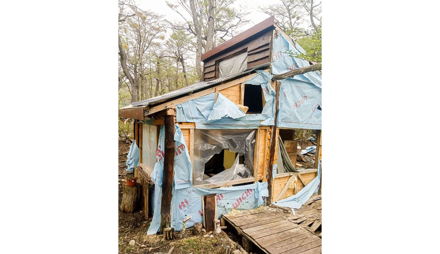 Desarmaron una construcción en la reserva Tierra Mayor