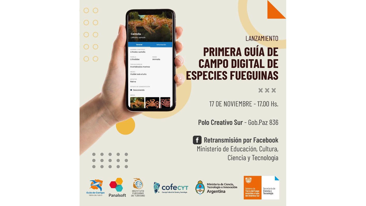 Hoy se presentará la primera Guía Digital de Especies Fueguinas