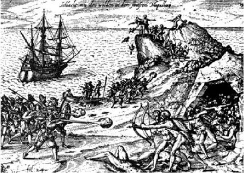 Holandeses consuman una matanza de nativos en el estrecho