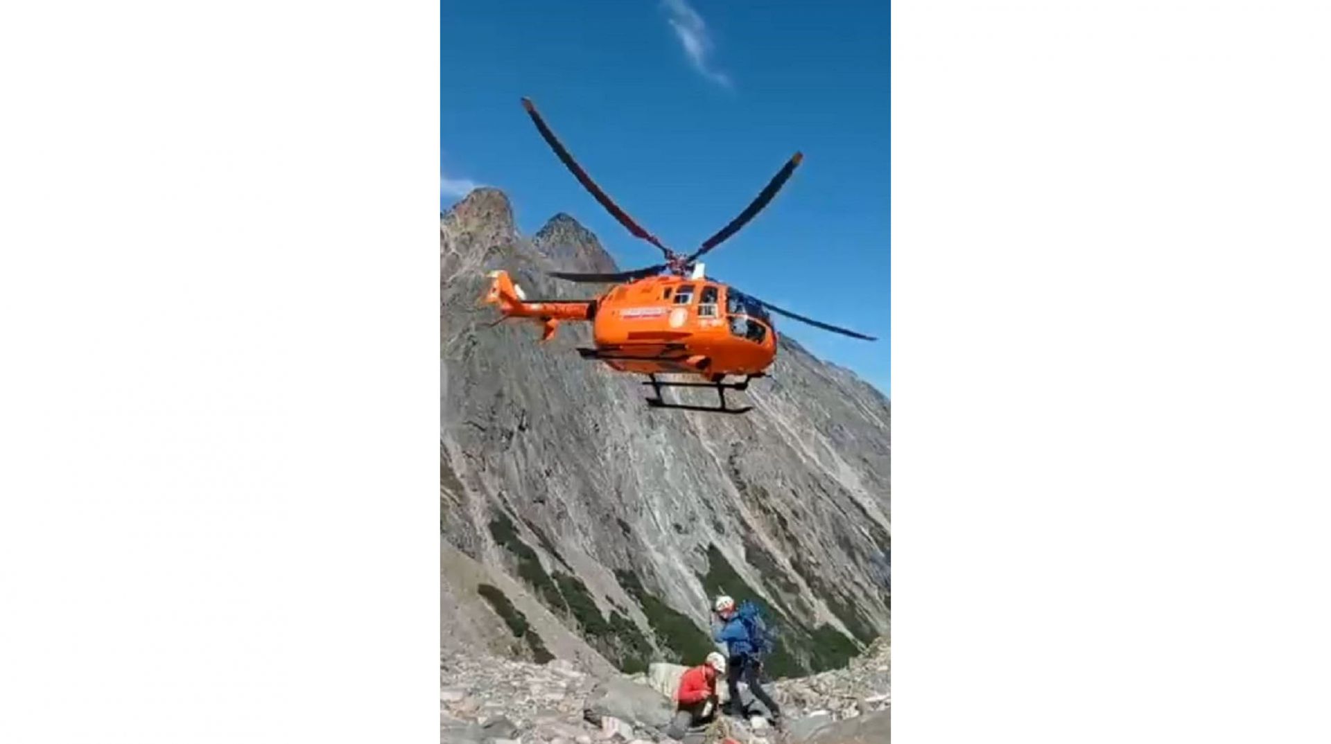 Salvaron la vida de un montañista extranjero