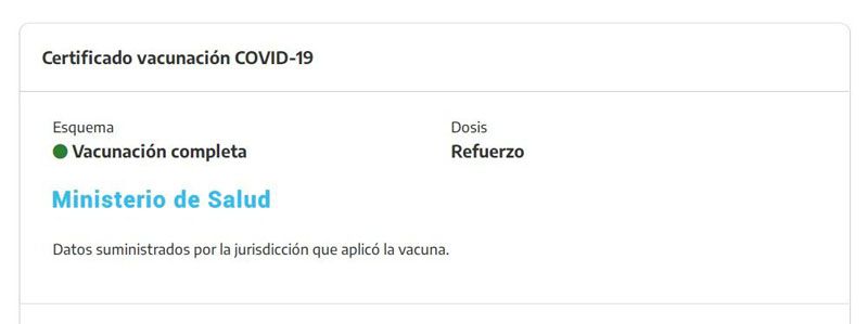 La Provincia adhirió al pase sanitario nacional  