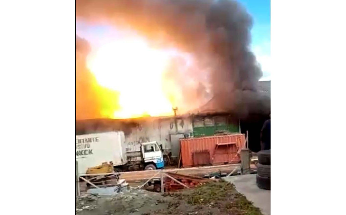 Se incendió un depósito de la empresa Logant 