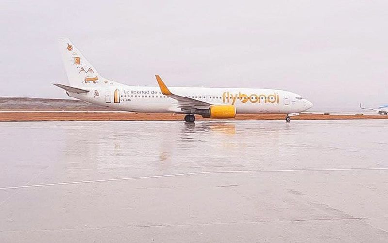 Tierra del Fuego recibió el primer vuelo de Flybondi