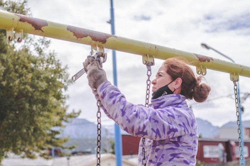 La Municipalidad de Ushuaia trabaja en la puesta en valor de espacios públicos