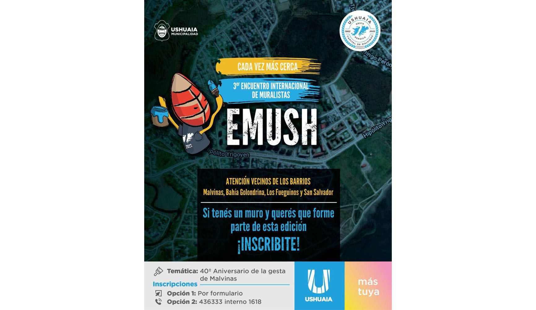 El EMUSH tendrá como temática el 40º Aniversario de la Gesta de Malvinas