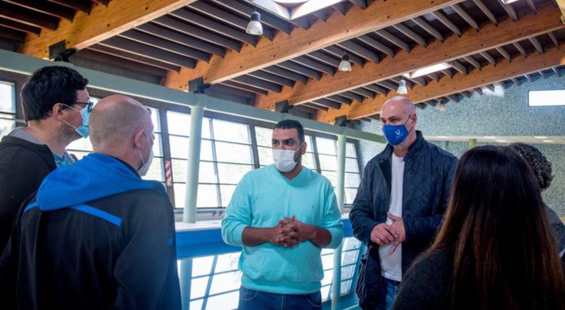 Vuoto supervisó los trabajos en el Polo Deportivo de Andorra