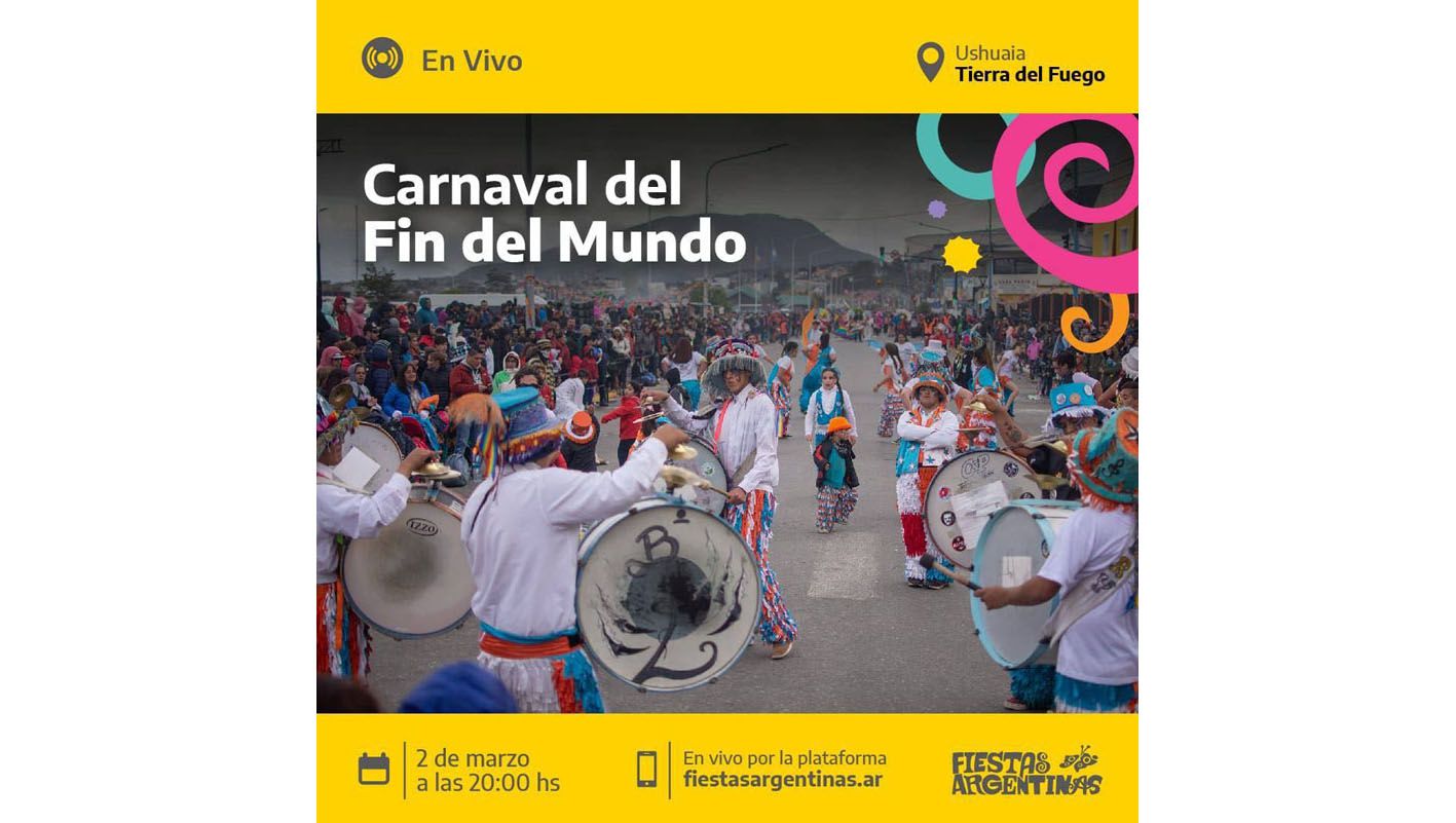 La plataforma de Fiestas Argentinas transmitió el Carnaval del Fin del Mundo 2022 