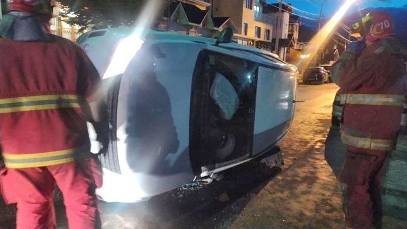  Conducía alcoholizado y protagonizó un vuelco